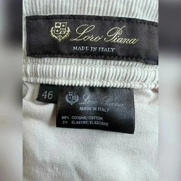 LORO PIANA
Mathias Side Zip Corduroy Skinny Cream Pants Size 10 $995 - Picture 3 of 5